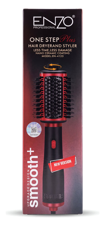 Boîte de la brosse soufflante ENZO One Step Plus, modèle EN-4123